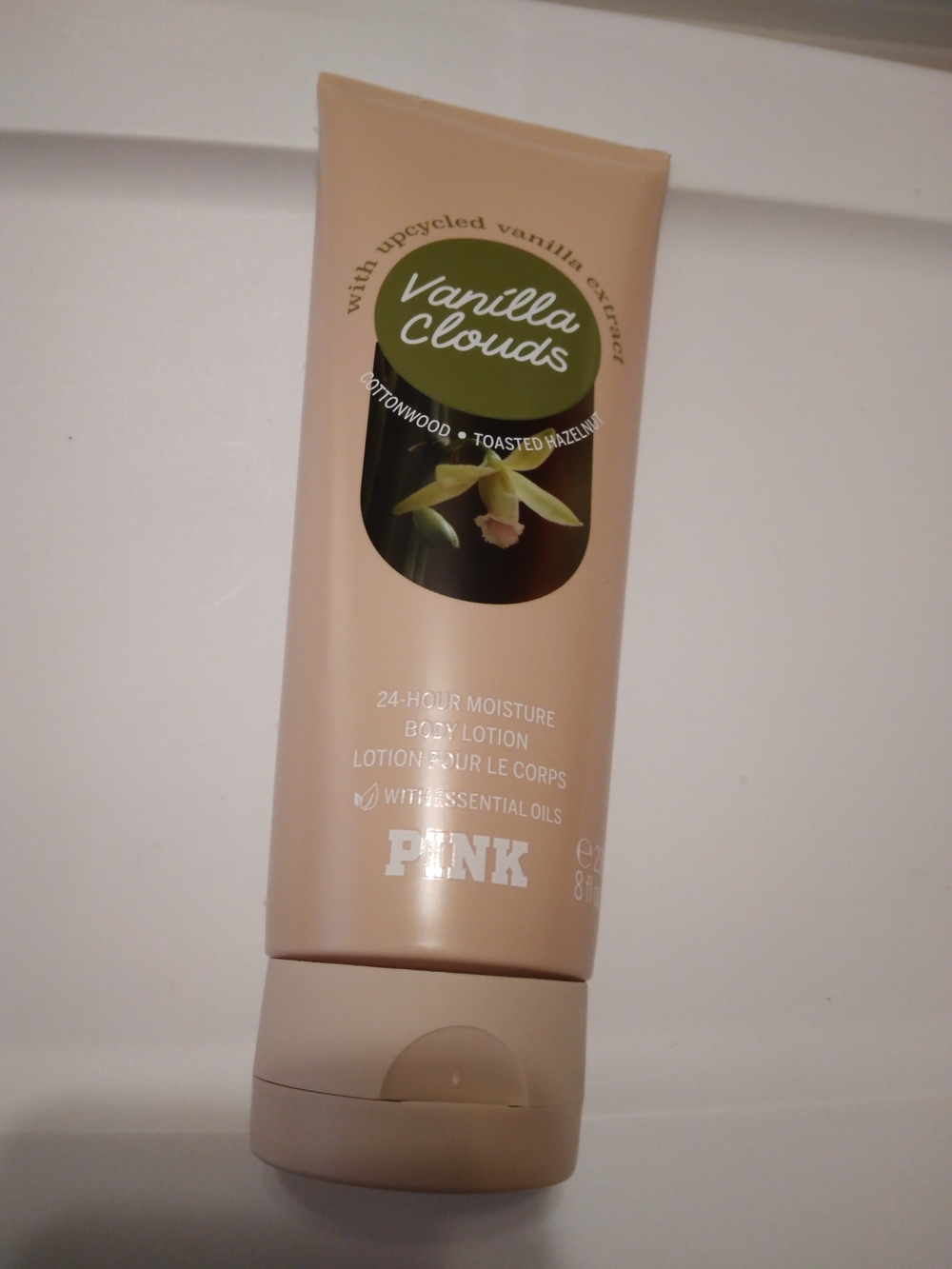 PINK Victoria's Secret Vanilla Clouds 24-Hour Moisture Body Lotion - Cream
